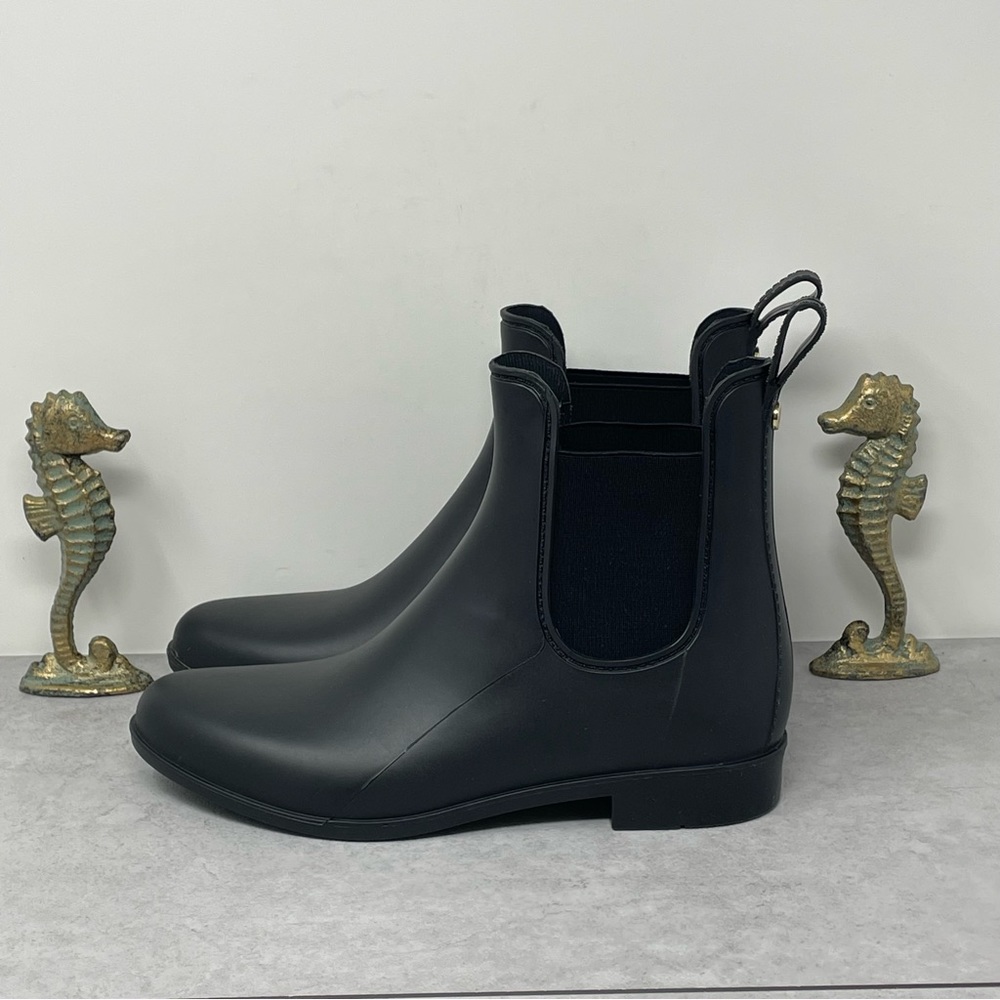 Sam Edelman Tinsley Black Rubber Rain Chelsea Booties Women's Size 8 Fashion